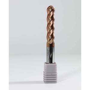 CARBIFORCE 20*300 4FLUTE BALLNOSE 55HRC TiSiN COATED Square End Mill <b>CNC</b> <b>Controllable</b> 4mm Shank Diameter for Milling - Product Image 1