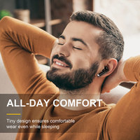 Casque audio sans fil Bluetooth HiFi confortable, stéréo 3D, écouteurs intra-auriculaires TWS réels, pour le sport, les jeux, les voyages