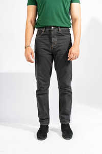 กางเกงยีนส์ทรงตรงคุณภาพสูงสำหรับผู้ชายและผู้หญิง ฤดูใบไม้ร่วง ฤดูหนาว ทรงหลวม สไตล์สตรีทแวร์ ฮิปฮอป วินเทจ ล้างสีแบบสโตนวอช รับสั่งทำ - Product Image 4