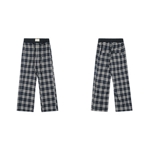 Trending Women's Autumn Patchwork Mid <b>Waist</b> Eco-Friendly Breathable <b>Trouser</b> <b>Elastic</b> <b>Waist</b> Closure Casual Style Flat Pants - Product Image 3