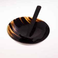 ชามสลัดและชามผสมฮอร์นชามสลัดสไตล์วินเทจฮอร์นพร้อมดีไซน์ตามสั่งสำหรับรับประทานอาหารและปาร์ตี้ - Product Image 4