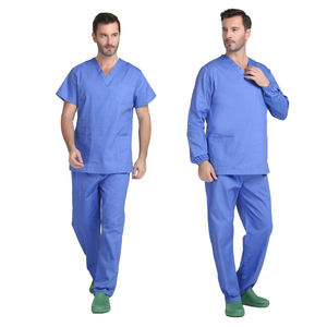 Uniformes médicos de hospital de alta calidad, uniformes médicos de enfermería para hombres, conjuntos de uniformes de manga corta con logotipo personalizado - Product Image 1