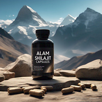 ALAM MINERALS - 60 Cápsulas de Shilajit del Himalaya en Polvo, 100% Puro y Natural, Ácido Fúlvico, Vida Útil de 5 Años