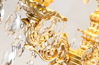 Design antique, lampe sur pied en or noble, fabricant de cristal, lumières d'intérieur led Offre Spéciale
