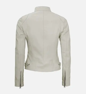 Veste en cuir moderne pour femmes, design tendance, plusieurs tailles, vente en gros en usine, service OEM disponible - Product Image 4