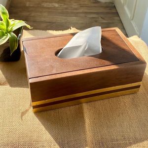 <b>Wooden</b> Napkin Box <b>Bamboo</b> Tissue Box for Home Office DesktopKitchen Tools Sample Dining Room, Kitchen Tools Storage <b>Boxes</b> - Product Image 1