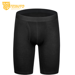 Sous-vêtements pour hommes sous-vêtements confortables à séchage rapide sans couture pour hommes sous-vêtements en coton spandex personnalisé rayé Logo imprimé Boxer court Oem - Product Image 1