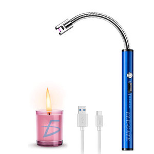 Accendino Elettrico da Cucina Portatile Ricaricabile USB, Design in Metallo Impermeabile - Product Image 1