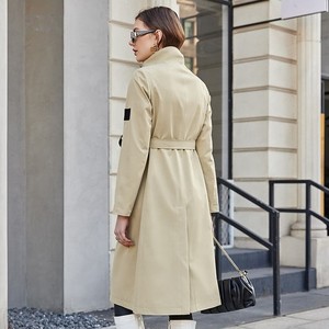 trench-<b>coat</b> High Quality Wholesale Women <b>Long</b> Trench <b>Coat</b> Fashion Solid Color Women Zipper Trench <b>Coat</b> Custom Logo Wholesale OEM - Product Image 2
