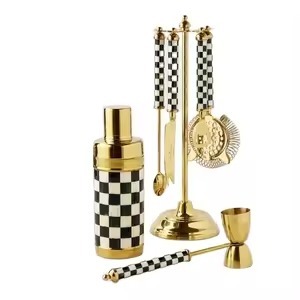 Gift <b>Cocktail</b> Shaker Set Luxury Metal Bar Tool <b>Kit</b> With Essential Bartender Accessories For Birthday Wedding And Holiday Gifts - Product Image 5