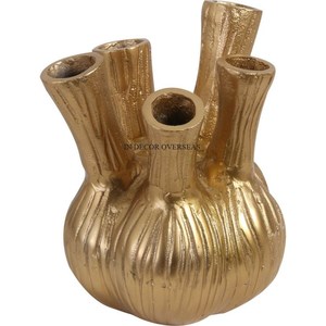 Florero de diseño de aspecto atractivo de Metal de calidad Superior chapado en oro de alta calidad suministros de decoración para bodas y fiestas - Product Image 3