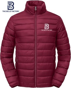 TBMPOY Veste matelassée légère pour homme Col montant Capuche détachable Résistant à l'eau Manteau d'hiver décontracté Voyage de ski isolé - Product Image 2