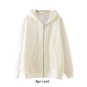 Automne et hiver sweat à capuche zippé décontracté élégant cardigan ample sweat avec capuche numérique imprimé diffusion en direct - Product Image 4