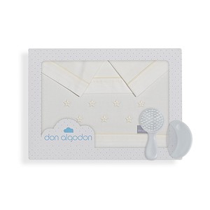 Parure de lit bébé 3 pièces modèle Enzo, tissée 100% coton, confortable et respirante - Product Image 1