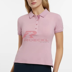 Haut d'équitation pour femmes de haute qualité en gros matériau respirant à séchage rapide durable mouvement flexible coupe ajustée équestre élégant - Product Image 1