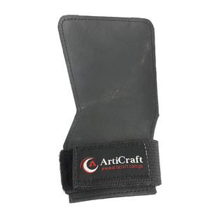 Custom Logo Carbon Fiber <b>Gymnastic</b> Fitness <b>Gloves</b> No Hole Leather and Neoprene Hand Grips for Weight Lifting Training - Product Image 3