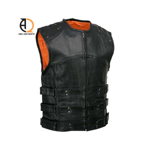 Gilet pour homme en cuir respirant, taille plus, couleur personnalisée, nouveau style, OEM accepté - Product Image 5