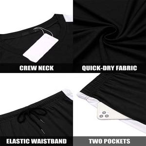 Vêtements pour hommes grande taille été 2 pièces survêtements et shorts ensemble unisexe survêtement à manches courtes t-shirts et shorts ensembles pour hommes 2025 - Product Image 4