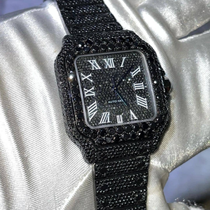 Reloj de lujo VVS Moissanite | Esqueleto presidencial helado | Pasa el probador de diamantes al por mayor - Product Image 4