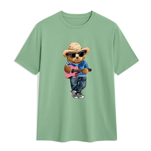 เสื้อยืดผ้าคอตตอนแนวสตรีทของผู้ชายเสื้อพิมพ์ลายน้ำหนักเบาโลโก้ตามสั่ง - Product Image 6