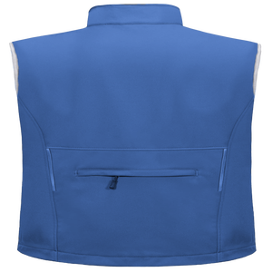 เสื้อกั๊กซอฟต์เชลล์สำหรับกิจกรรมกลางแจ้ง คอตั้ง พร้อมโลโก้ด้านหน้า ระบายอากาศ แห้งเร็ว ป้องกันรังสียูวี เหมาะสำหรับการเดินป่า ทำงาน และการเดินทาง - Product Image 4