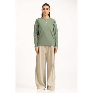 Top de Punto Ajustado para Mujer WM-KTP-WS25-104, Ropa Casual de Moda, Suave y Transpirable, 100% Algodón, Fabricante OEM ODM TWINSET - Product Image 1