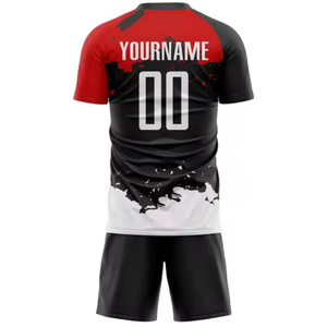 Maillot de football personnalisé avec nom, vêtements de football professionnels, service OEM, respirant, séchage rapide, écologique, short d'équipe de club 100% - Product Image 2