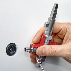 กุญแจอเนกประสงค์ Knipex สำหรับตู้มาตรฐานทุกชนิดและระบบปิด-เปิด ผลิตภัณฑ์เครื่องมืออเนกประสงค์สำหรับงานก่อสร้าง - Product Image 2