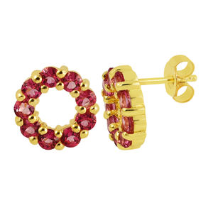 ขายดีที่สุดต่างหู925เงินสเตอร์ลิงสีชมพูควอตซ์อัญมณีต่างหูสตั๊ดเครื่องประดับแฟชั่นสำหรับผู้หญิง - Product Image 6