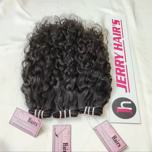 Tóc người Ấn Độ Tamil Nadu Chennai, tóc nối máy, tóc nối nguyên chất chưa qua xử lý, kiểu thẳng tự nhiên, dài 12 inch - Product Image 1