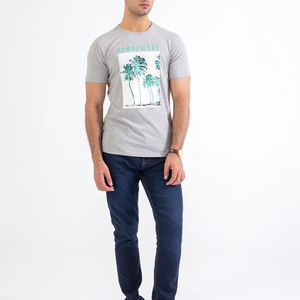 Camiseta de Algodón de Alta Calidad, Camiseta Personalizada con Logotipo para Hombre, Camiseta de Manga Corta para Hombre - Product Image 1