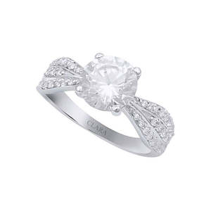 Anillos de Plata de Ley 925 de Primera Calidad para Mujer, Chapados en Rodio con Circonita, para Compromiso, Anillo de Joyería para Hombre - Product Image 1