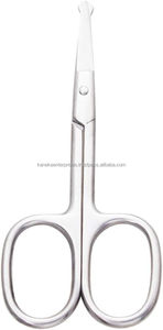 Tijeras de Manicura de Acero Inoxidable con Punta Redonda de Precisión, Tijeras Profesionales para Recortar Cutículas, Cejas y Vello de la Nariz, Venta al por Mayor - Product Image 5