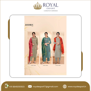 Vêtements de fête de mariage au Design élégant. Vêtements indiens en coton masqué avec broderie Salwar du fabricant indien - Product Image 6