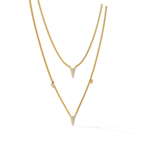 Elegant <b>14K</b> <b>Gold</b> <b>Necklace</b> with IGI Certified Lab Grown Diamond Brilliant Cut VVS VS D Rose Yellow White <b>Gold</b> Jewelry - Product Image 4