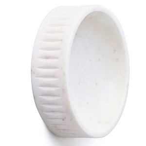 Indian Exporter Polished White Marble Bowl for Home Decor Accents or Side Dishes Available in at Affordable Bulk Wholesale Price - Product Image 3