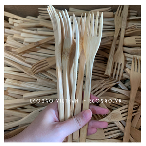 Natural Bamboo Cutlery Spoon - Fork - Knife - Chopstick - Straw - Cleaner Brush for Straw Set Made of 100% Natural Bamboo - Product Image 4