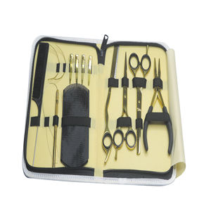 Kit de herramientas de extensión de cabello de Micro Link Premium negro mate Kits de acero inoxidable sostenible Alicates de extensión de cabello Etiqueta privada - Product Image 6