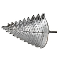Plateau de service en aluminium moulé à la main de style moderne à bas prix en métal argenté décoration d'événement de fête de mariage