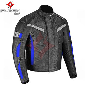 Chaqueta de Motocicleta Unisex Impermeable y Transpirable de Cuero/Poliéster con Protección CE para Todo Clima para Conducir, Competir y Viajar - Product Image 5