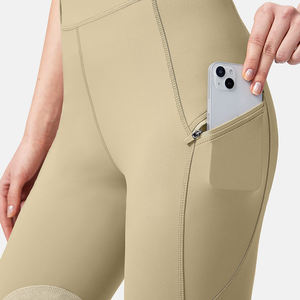 Pantalones de equitación para mujer, mallas de rendimiento de secado rápido, bolsillo, estampado de silicona, deporte ecuestre al aire libre, Jodhpur & Breeches - Product Image 4