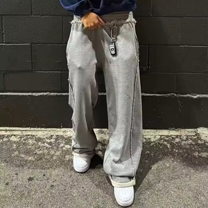 Nouvelle Arrivée 2025 – Pantalon de jogging décontracté brodé pour homme, coupe ample, en toile, taille mi-haute élastique, jambe large, style oversize - Product Image 2