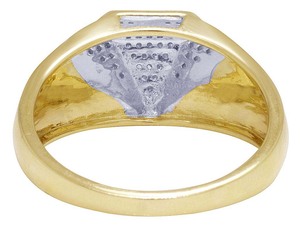 Anillo de moissanita en forma de diamante para hombre Chapado en oro S925 Plata Hip Hop Fiesta Joyería - Product Image 4
