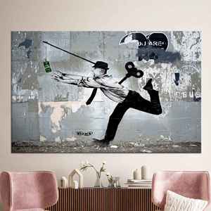 Tableau imprimé sur toile : Décoration murale Graffiti « Money Lover », TOILE ENROBÉE - Product Image 1