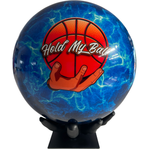 Support de boule de bowling en plastique avec support en bois noir, blanc et or pour ensemble de bowling - Product Image 2