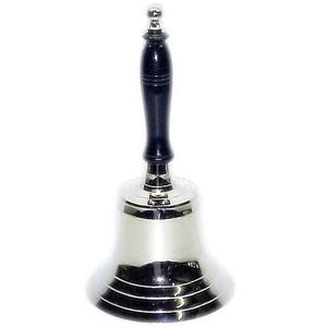 Campana de mano de latón náutico con mango de madera, campana colgante de pared, campana de escritorio, artículo decorativo para el hogar de alta calidad, superventas - Product Image 2