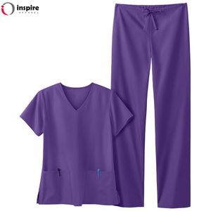 Wholesale New Style Customized Stretchy Hospital <b>Nurse</b> <b>Scrubs</b> Sets Medical <b>Nurse</b> Uniform for Women - Product Image 3