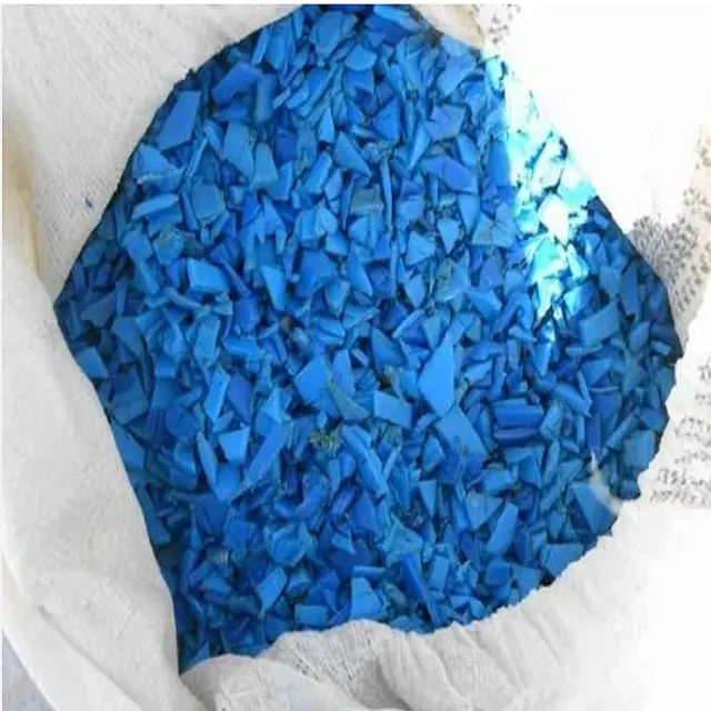 Granulés en vrac de haute qualité recyclés HDPE bleu tambour granulés HDPE bleu tambour flocons prix granulés