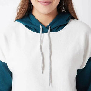 Wholesale Women Color Block Hoodies Custom <b>Patchwork</b> Long Sleeve Sweatshirts Oversized Pullover Casual Ladies Streetwear <b>Tops</b> - Product Image 5