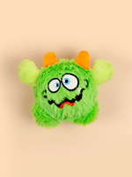 Chien en mouvement actif en peluche petites boules grinçantes appréciant les jouets interactifs de chien 2-en-1 Designer cadeau pour animaux de compagnie pour Halloween